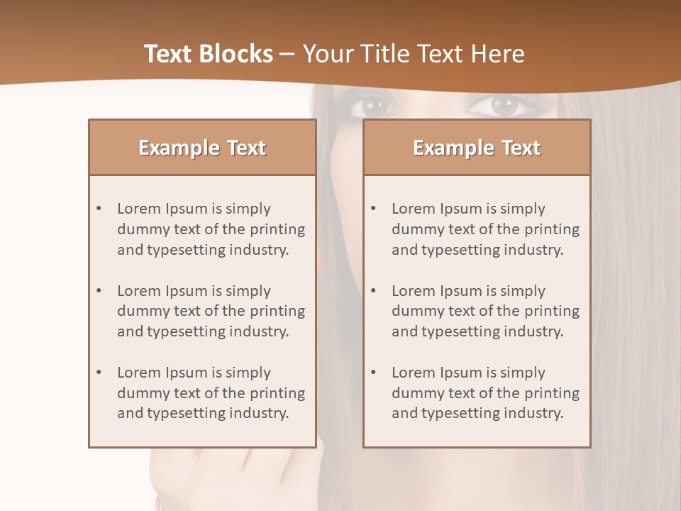 Caucasian Front View Smokey PowerPoint Template