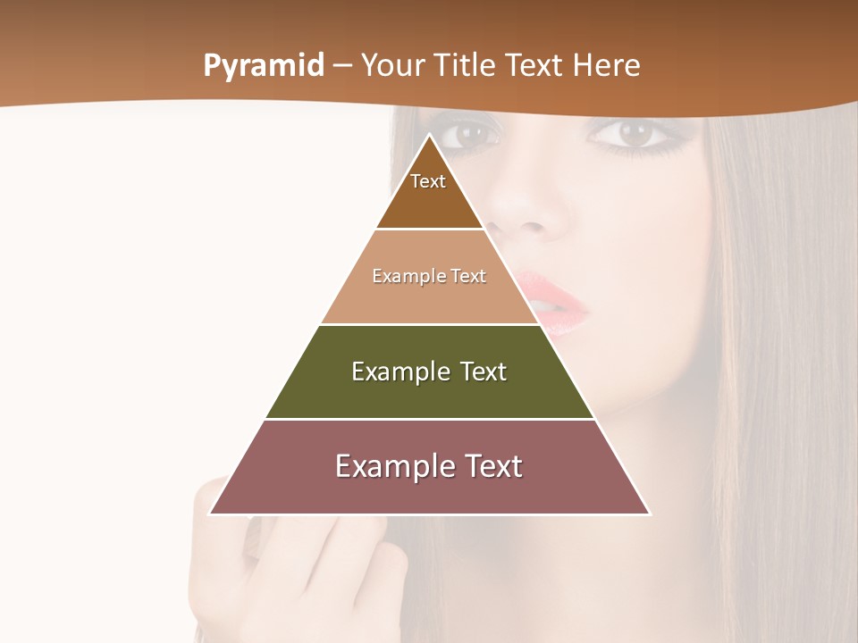 Caucasian Front View Smokey PowerPoint Template