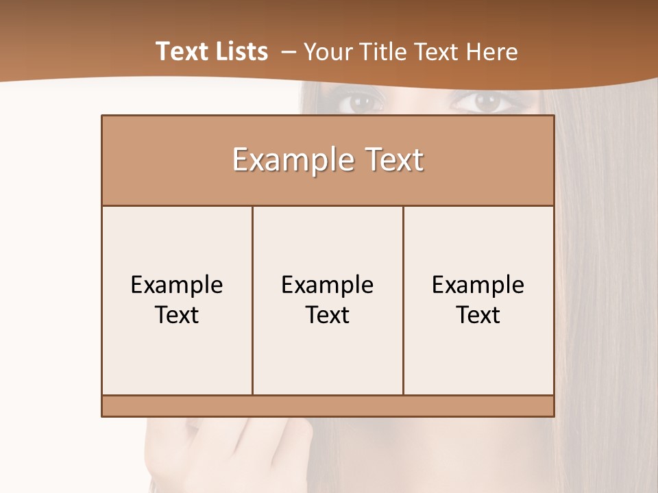 Caucasian Front View Smokey PowerPoint Template