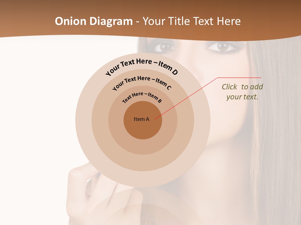 Caucasian Front View Smokey PowerPoint Template