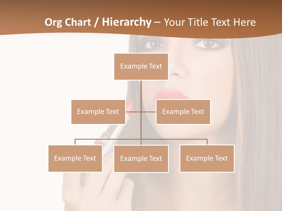 Caucasian Front View Smokey PowerPoint Template