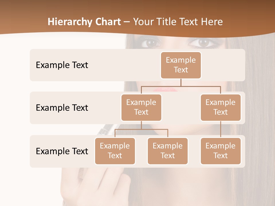 Caucasian Front View Smokey PowerPoint Template