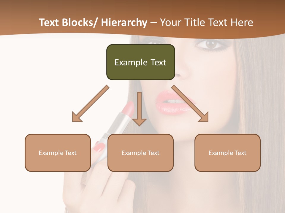 Caucasian Front View Smokey PowerPoint Template