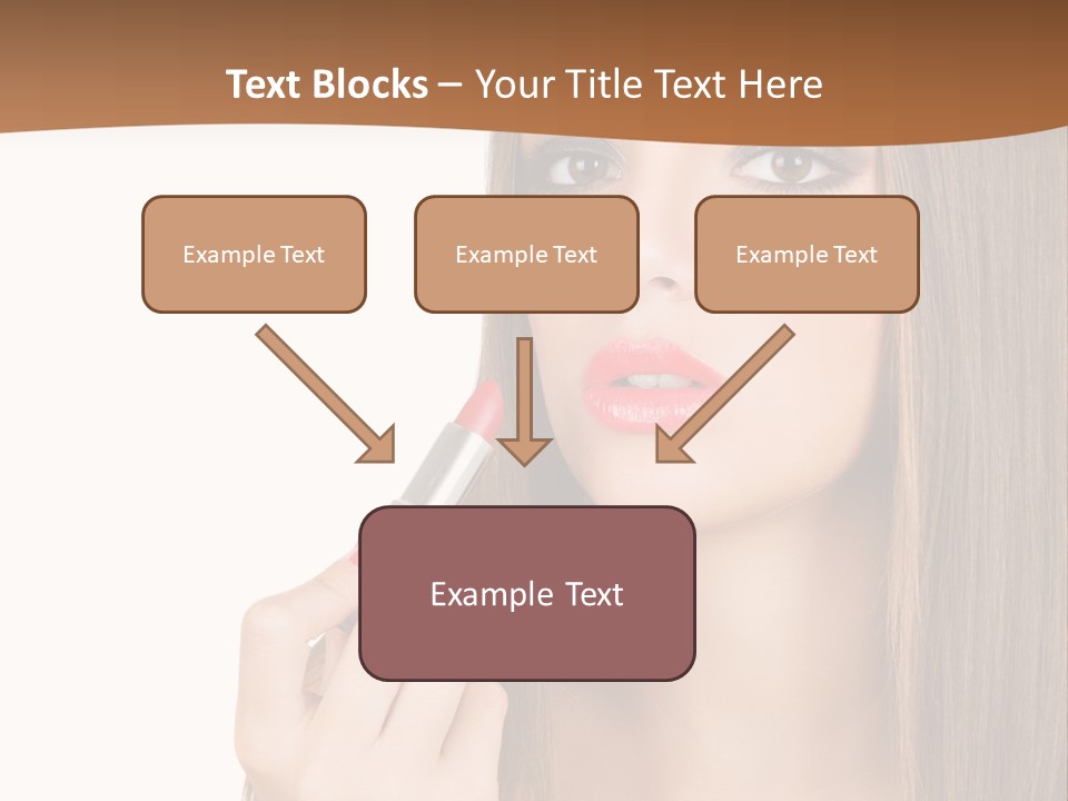 Caucasian Front View Smokey PowerPoint Template