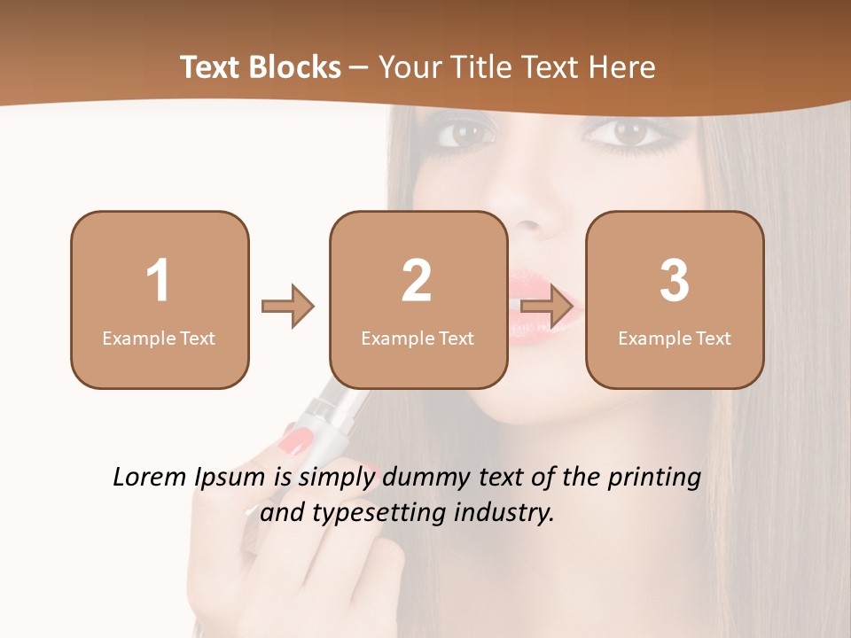 Caucasian Front View Smokey PowerPoint Template