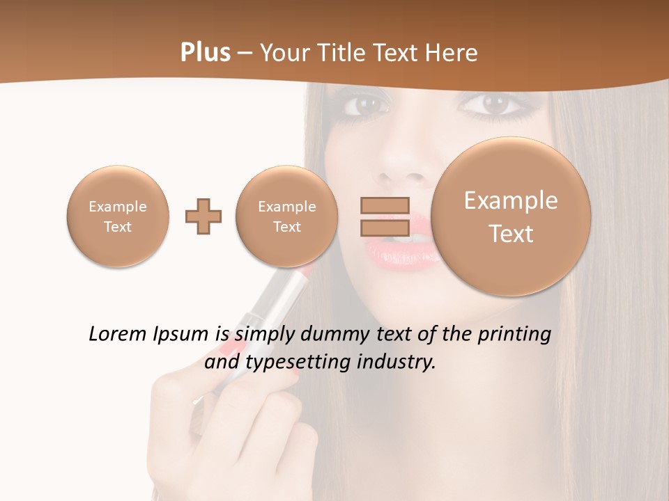 Caucasian Front View Smokey PowerPoint Template