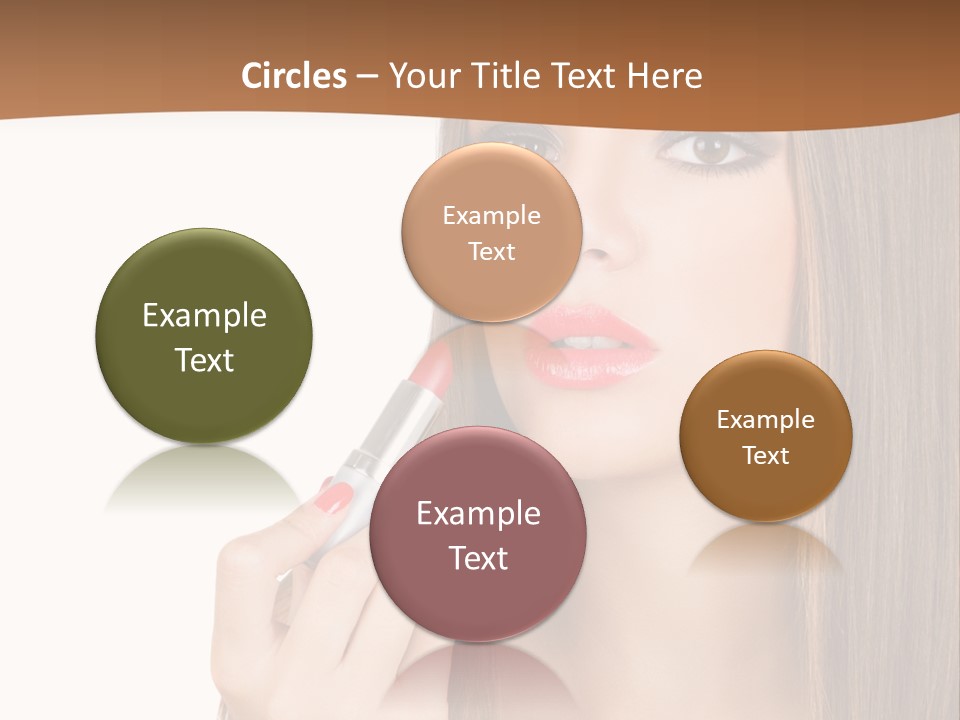 Caucasian Front View Smokey PowerPoint Template