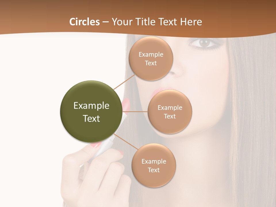 Caucasian Front View Smokey PowerPoint Template