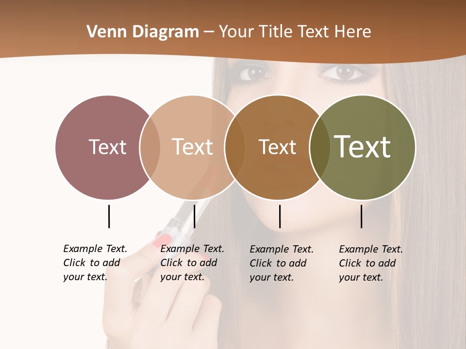 Caucasian Front View Smokey PowerPoint Template
