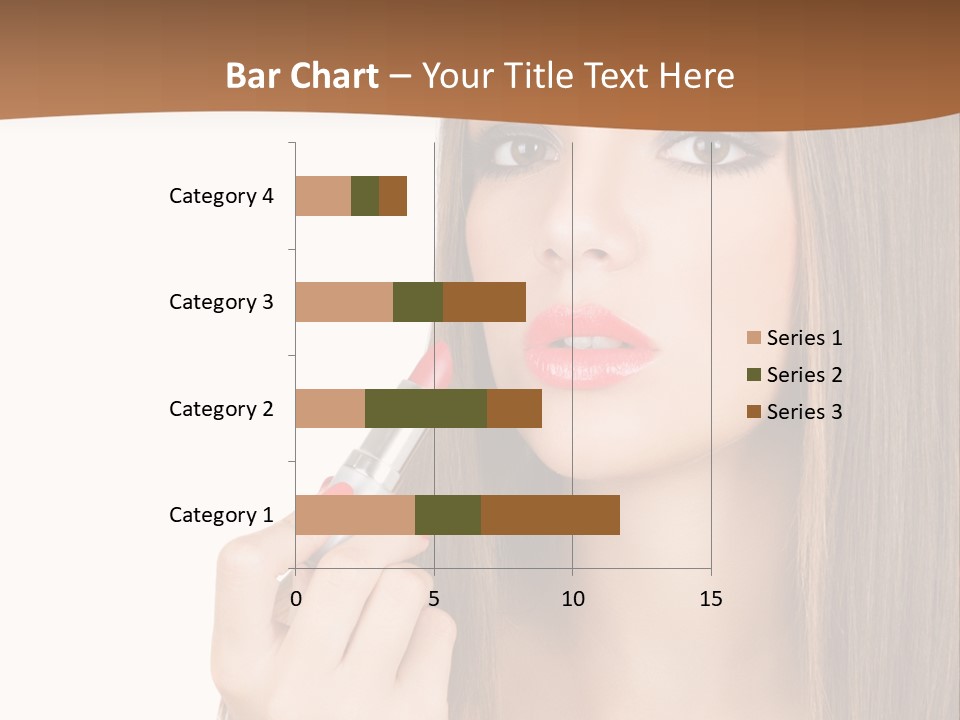 Caucasian Front View Smokey PowerPoint Template