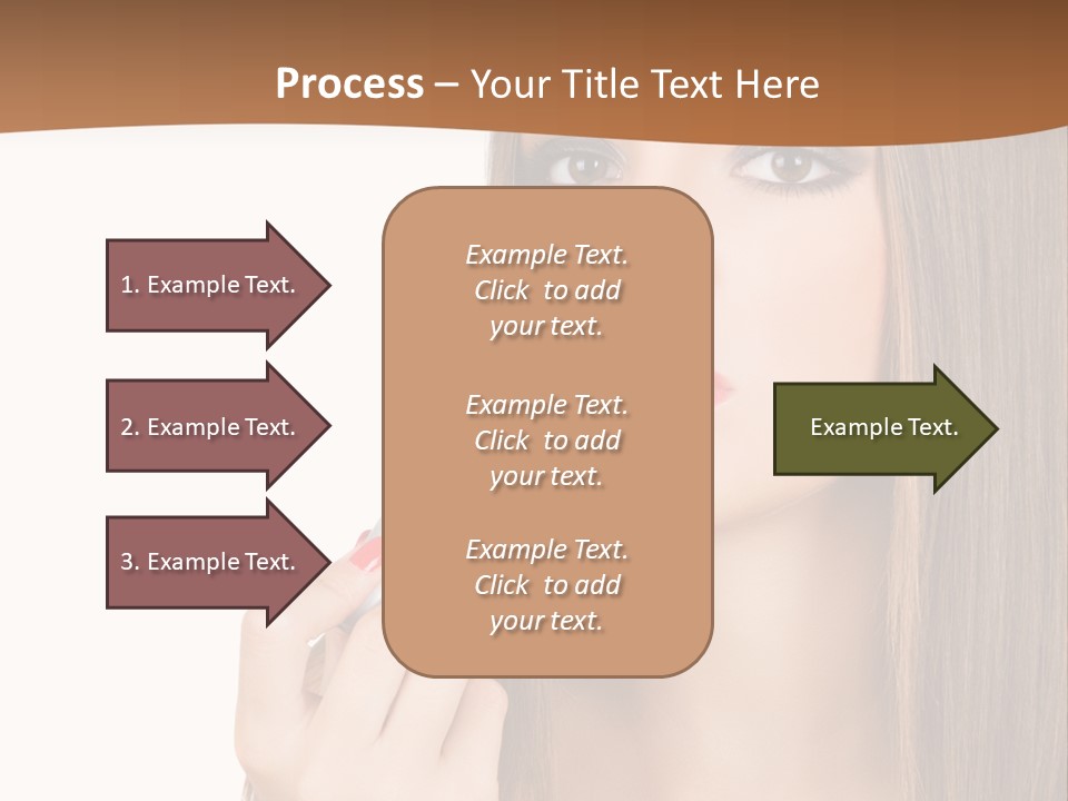 Caucasian Front View Smokey PowerPoint Template