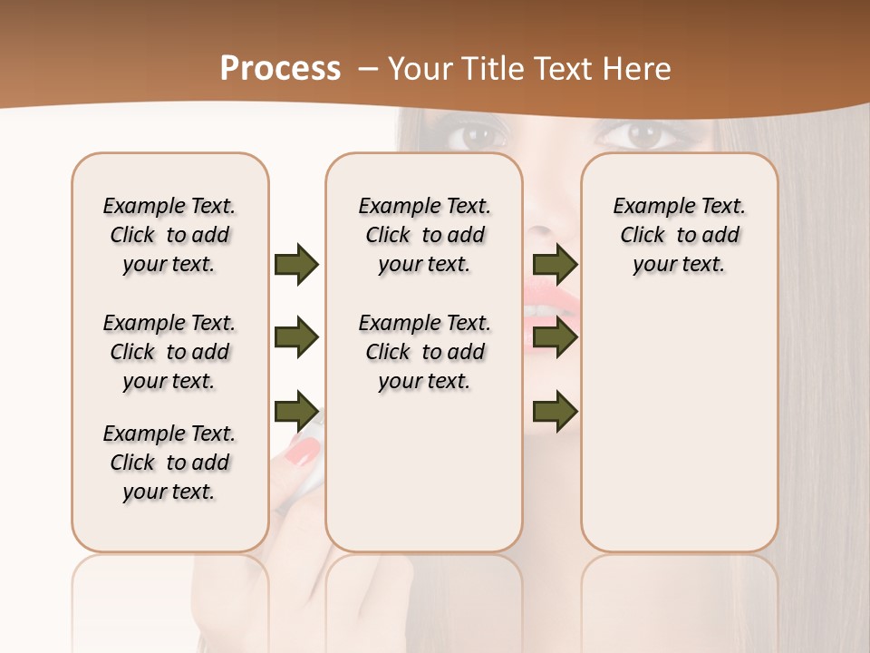 Caucasian Front View Smokey PowerPoint Template