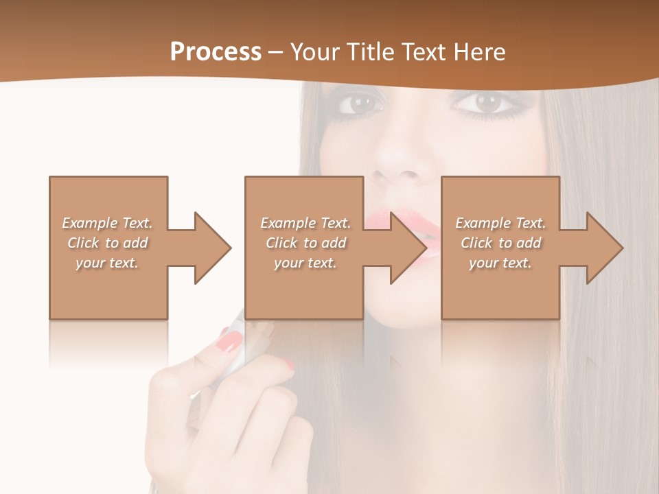 Caucasian Front View Smokey PowerPoint Template