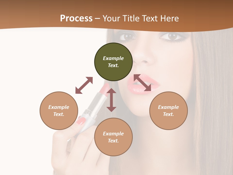Caucasian Front View Smokey PowerPoint Template