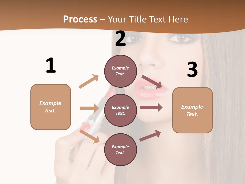 Caucasian Front View Smokey PowerPoint Template