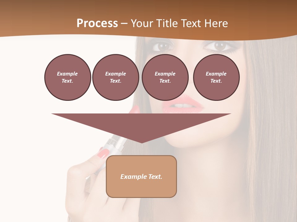 Caucasian Front View Smokey PowerPoint Template