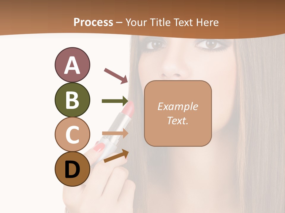 Caucasian Front View Smokey PowerPoint Template