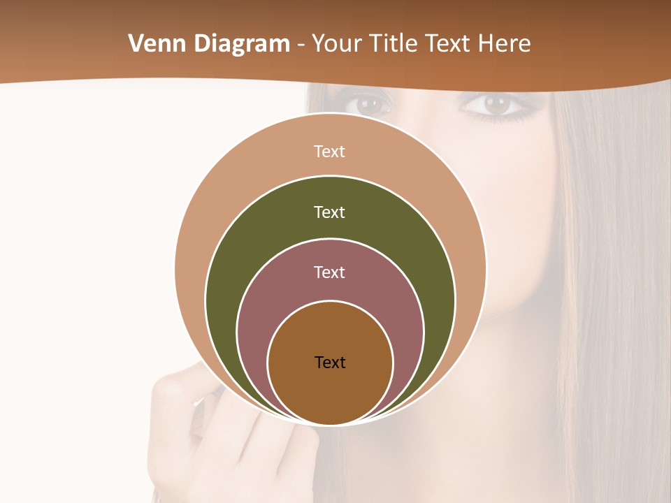 Caucasian Front View Smokey PowerPoint Template