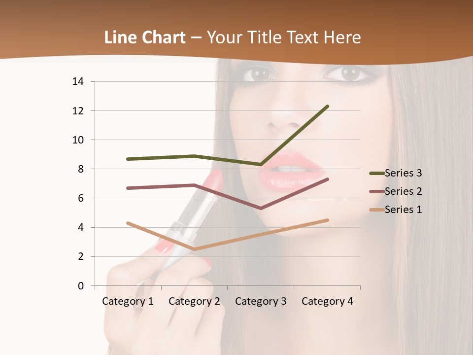 Caucasian Front View Smokey PowerPoint Template