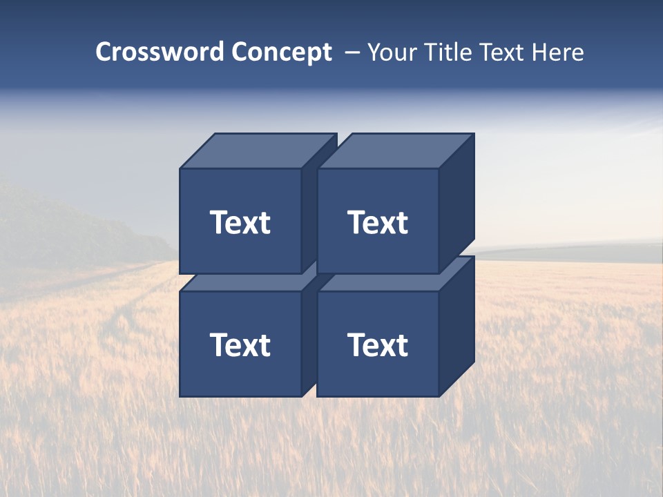Sunny Closeup Dry PowerPoint Template