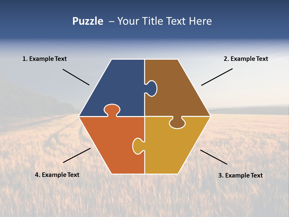 Sunny Closeup Dry PowerPoint Template