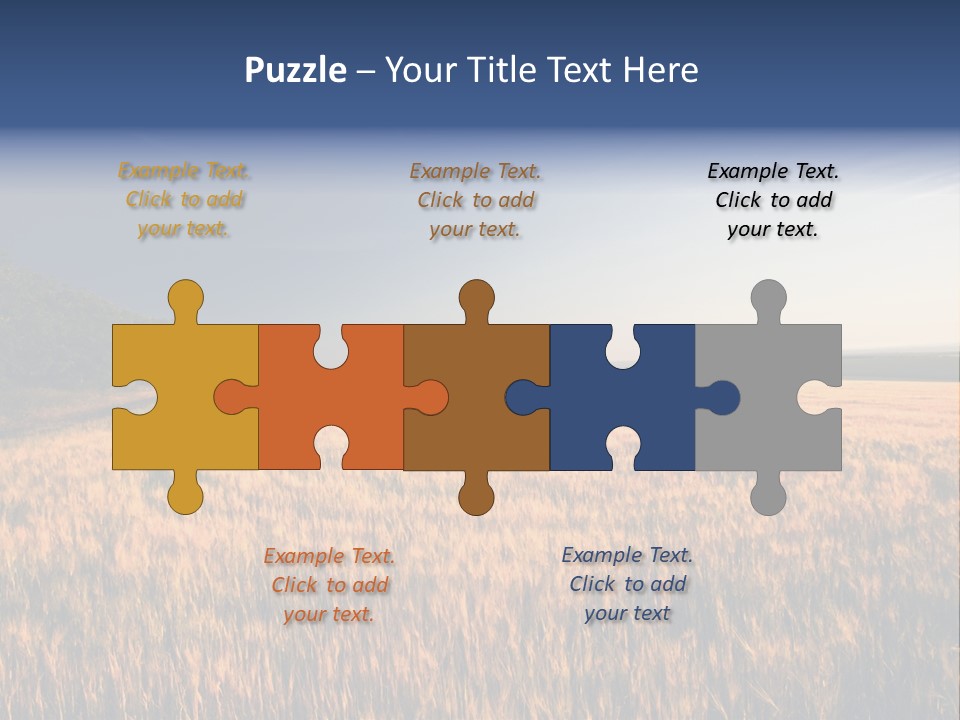 Sunny Closeup Dry PowerPoint Template