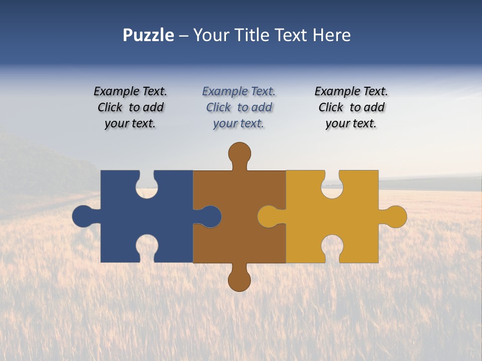 Sunny Closeup Dry PowerPoint Template