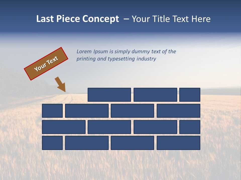 Sunny Closeup Dry PowerPoint Template