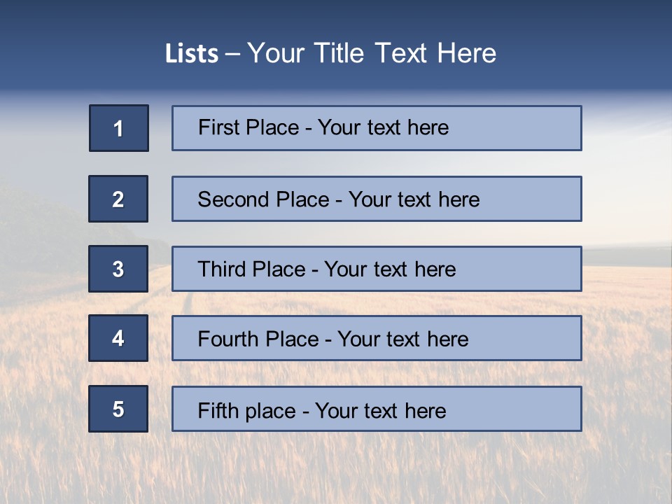 Sunny Closeup Dry PowerPoint Template