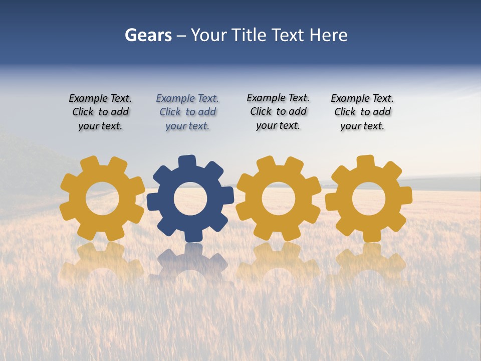 Sunny Closeup Dry PowerPoint Template