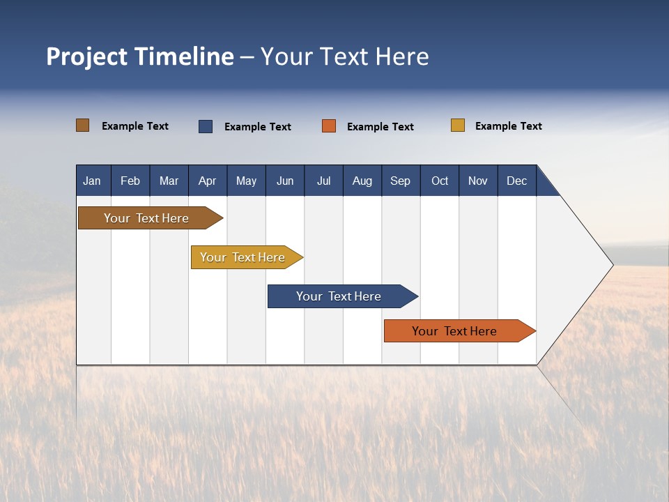 Sunny Closeup Dry PowerPoint Template