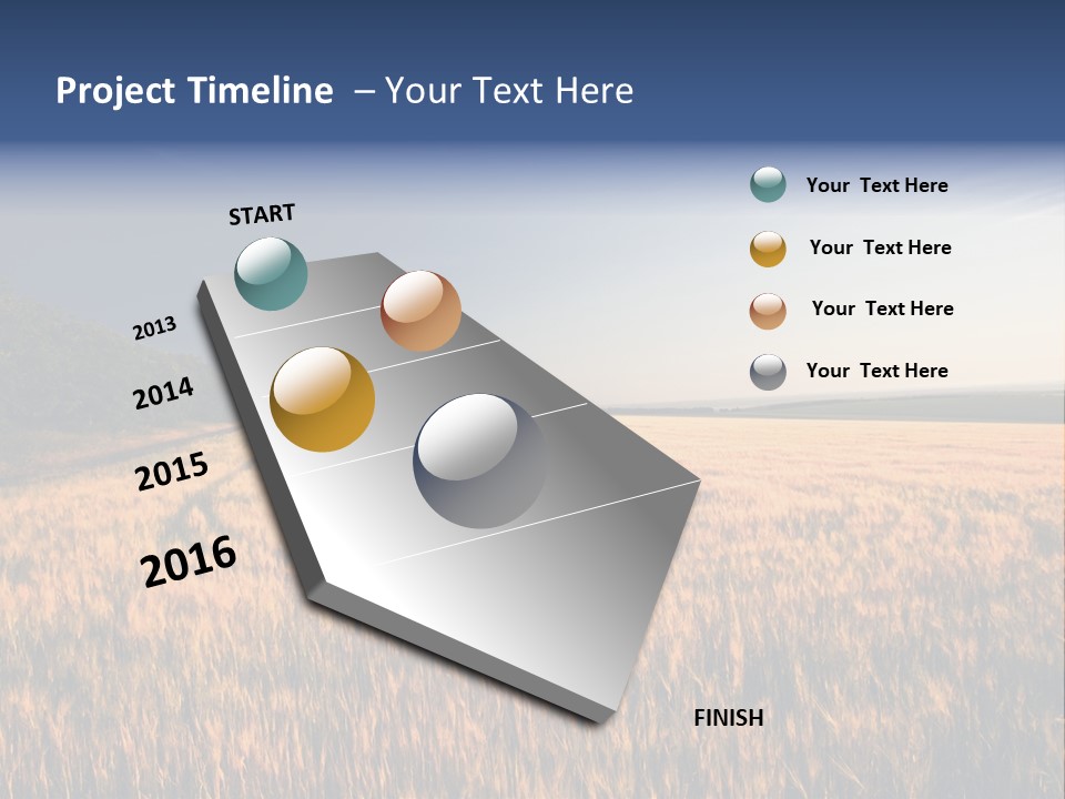 Sunny Closeup Dry PowerPoint Template