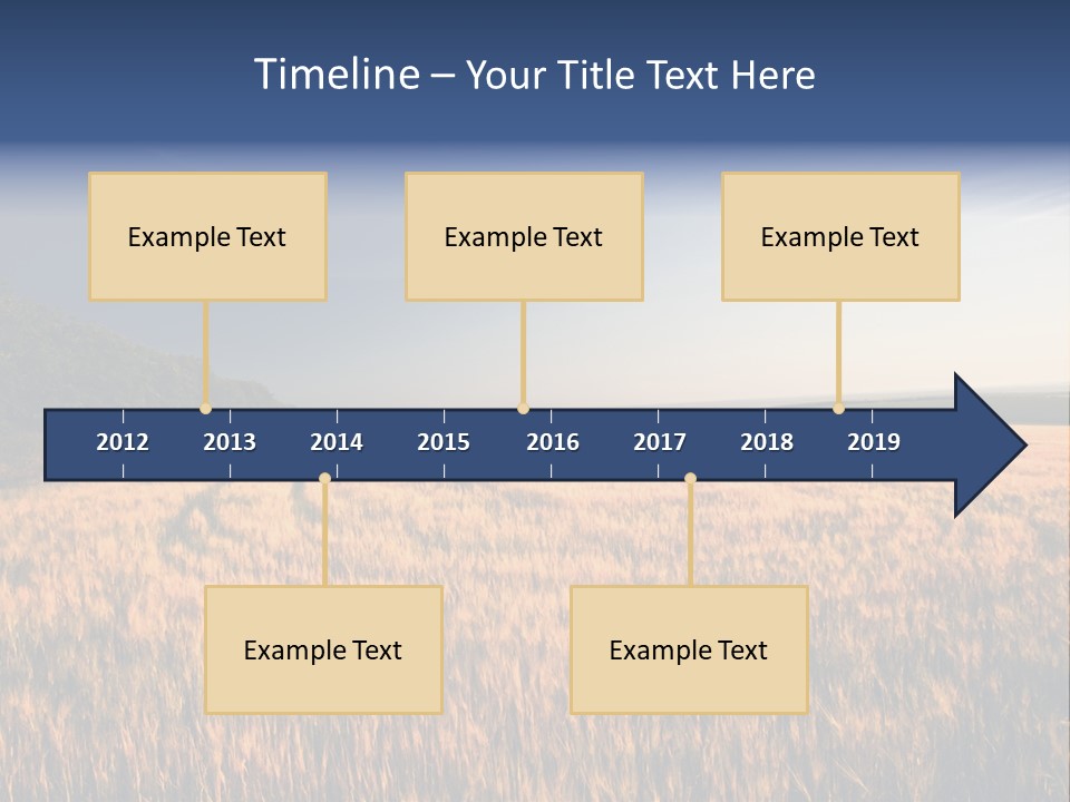 Sunny Closeup Dry PowerPoint Template