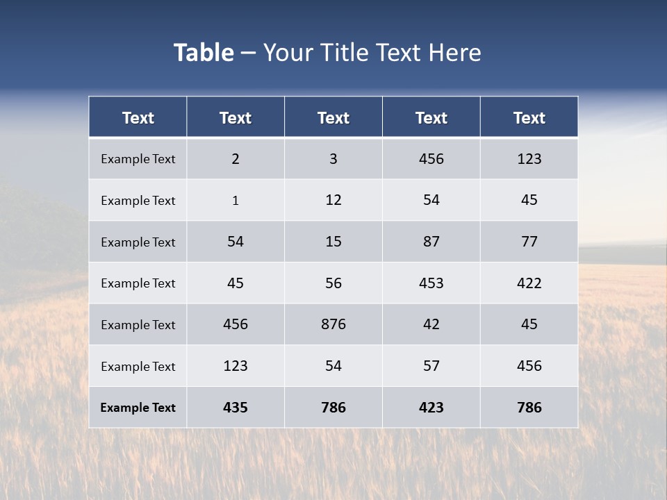 Sunny Closeup Dry PowerPoint Template