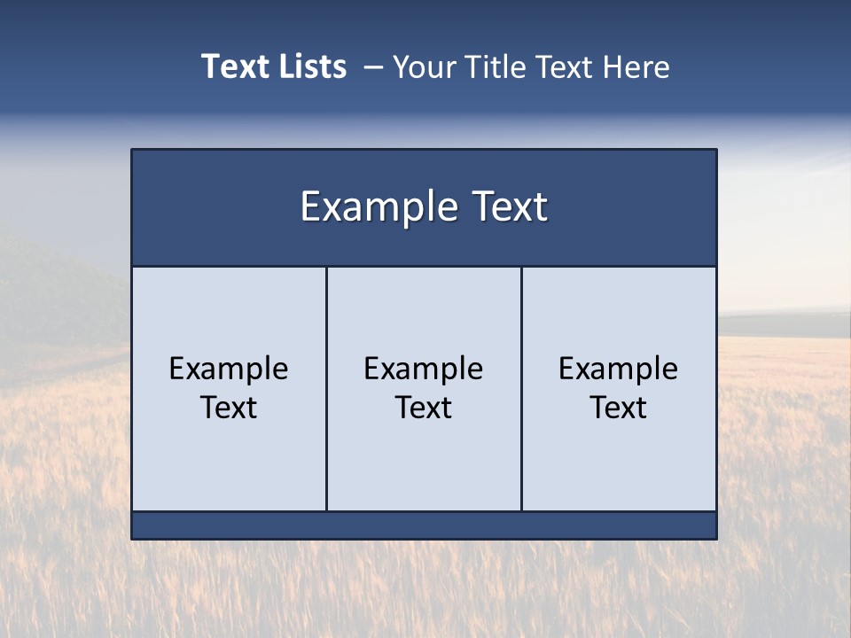 Sunny Closeup Dry PowerPoint Template