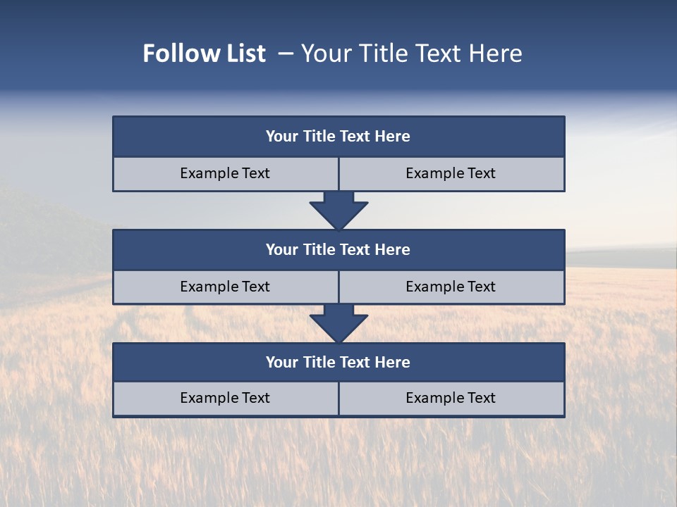 Sunny Closeup Dry PowerPoint Template