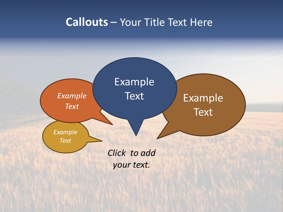 Sunny Closeup Dry PowerPoint Template