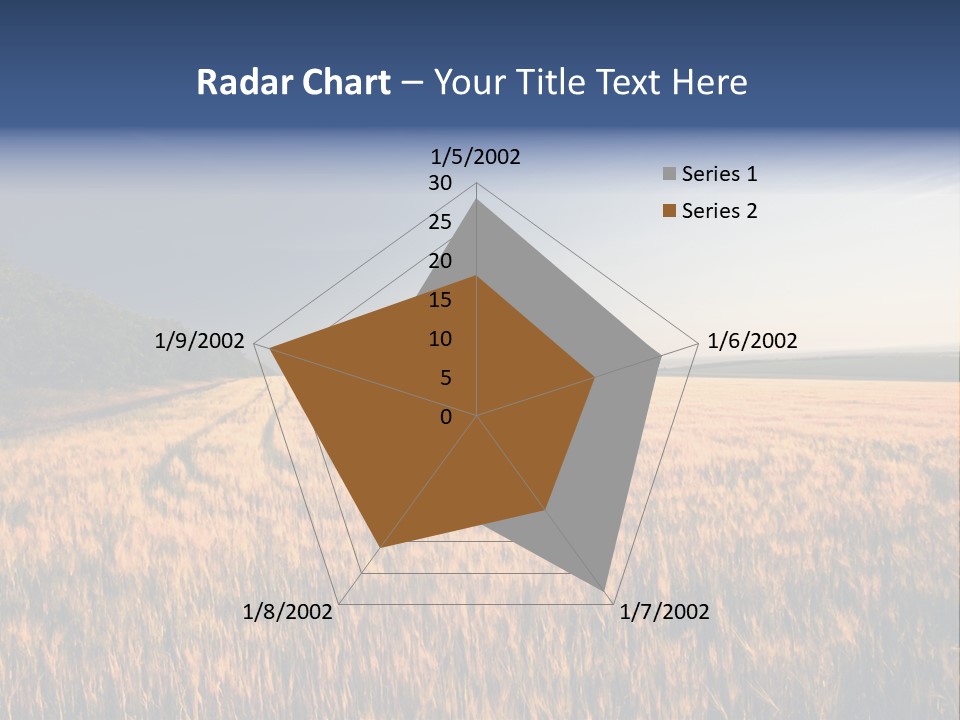 Sunny Closeup Dry PowerPoint Template