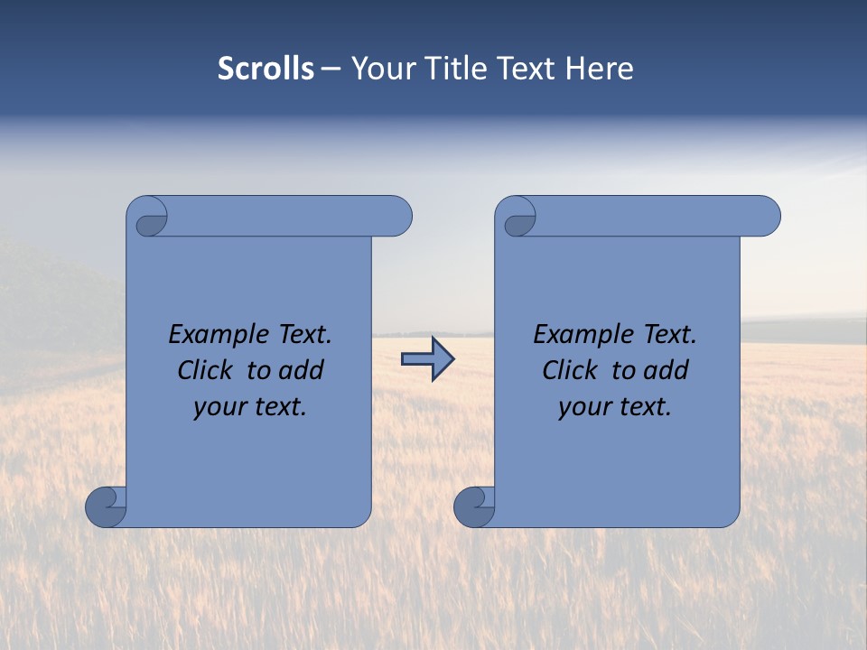 Sunny Closeup Dry PowerPoint Template