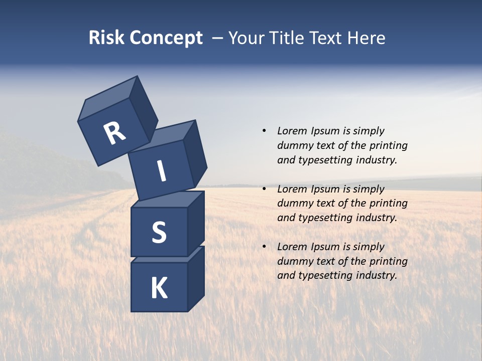 Sunny Closeup Dry PowerPoint Template