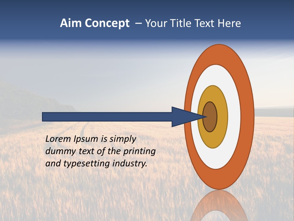 Sunny Closeup Dry PowerPoint Template