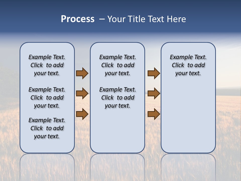 Sunny Closeup Dry PowerPoint Template
