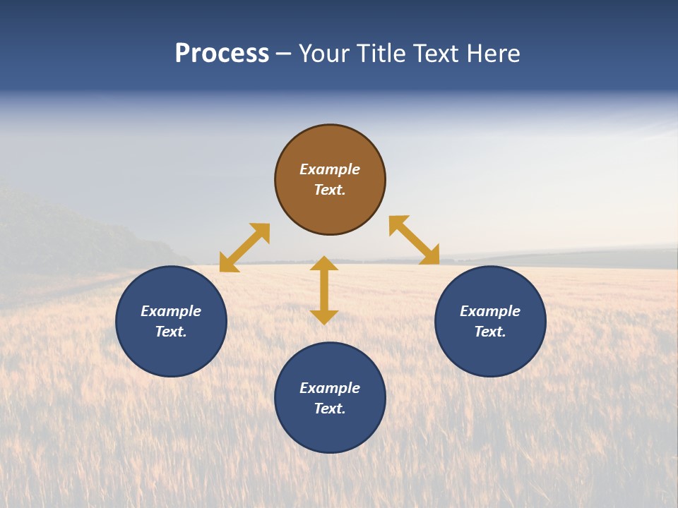 Sunny Closeup Dry PowerPoint Template