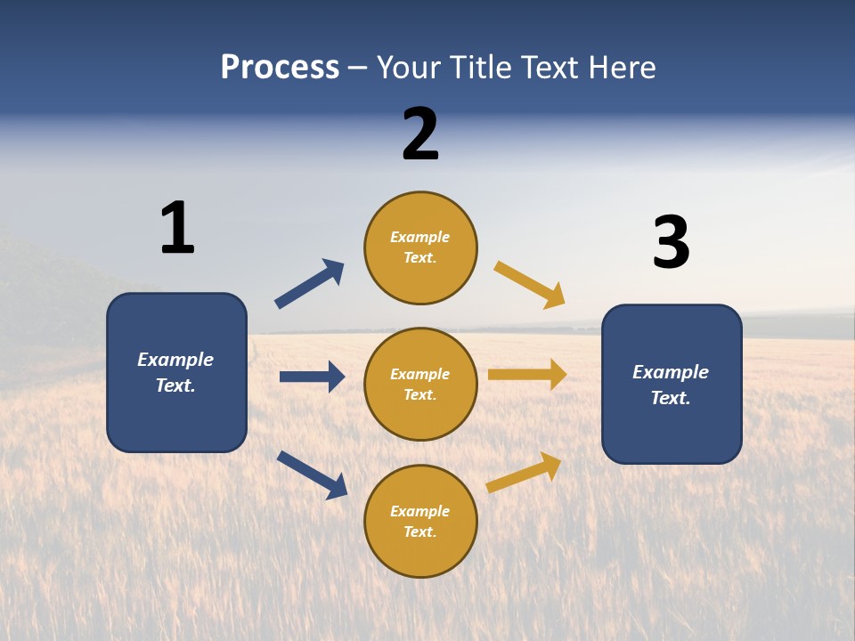 Sunny Closeup Dry PowerPoint Template