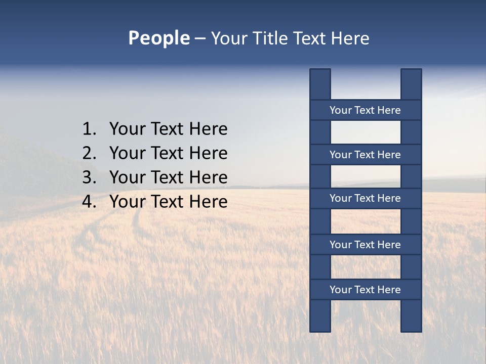 Sunny Closeup Dry PowerPoint Template