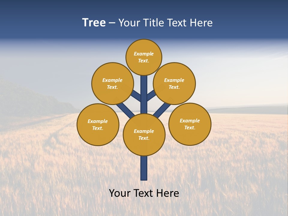 Sunny Closeup Dry PowerPoint Template