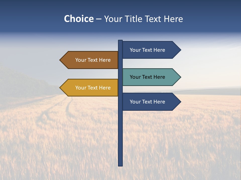 Sunny Closeup Dry PowerPoint Template