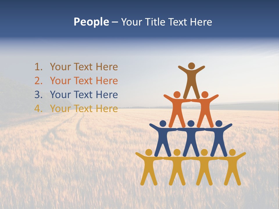 Sunny Closeup Dry PowerPoint Template