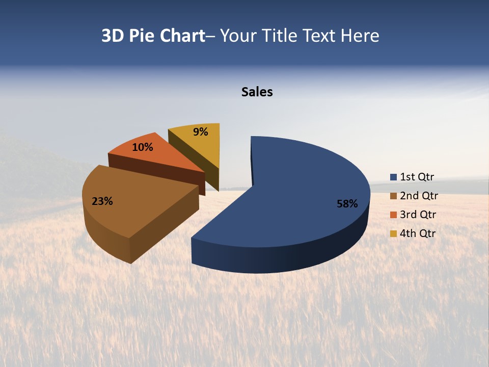 Sunny Closeup Dry PowerPoint Template