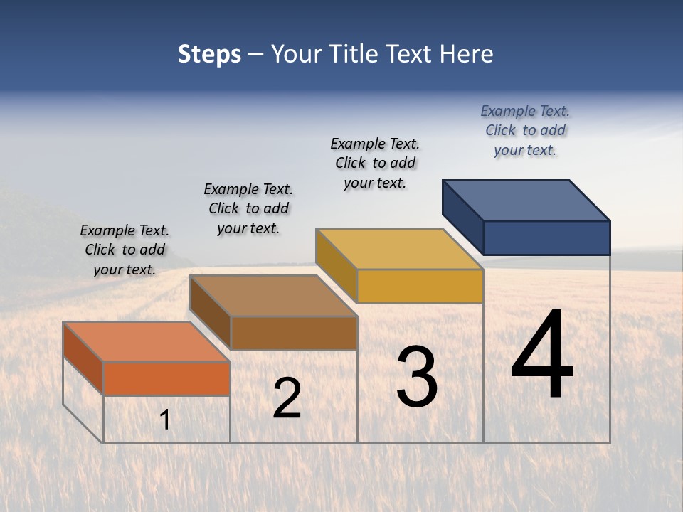 Sunny Closeup Dry PowerPoint Template